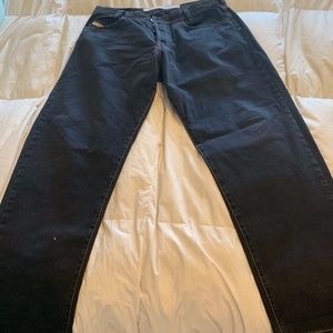 Men's Black Authentic Black Jeans